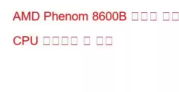 AMD Phenom 8600B 트리플 코어 CPU 벤치마크 및 기능