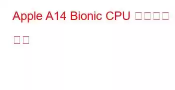 Apple A14 Bionic CPU 벤치마크 및 기능