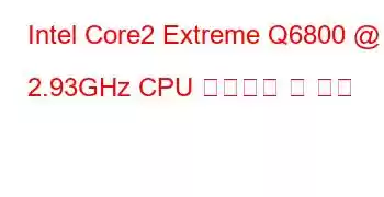 Intel Core2 Extreme Q6800 @ 2.93GHz CPU 벤치마크 및 기능