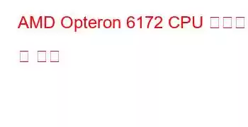 AMD Opteron 6172 CPU 벤치마크 및 기능