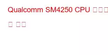 Qualcomm SM4250 CPU 벤치마크 및 기능